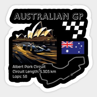 Australian Grand Prix, Formula 1, Albert Park, Melbourne, F1 Sticker